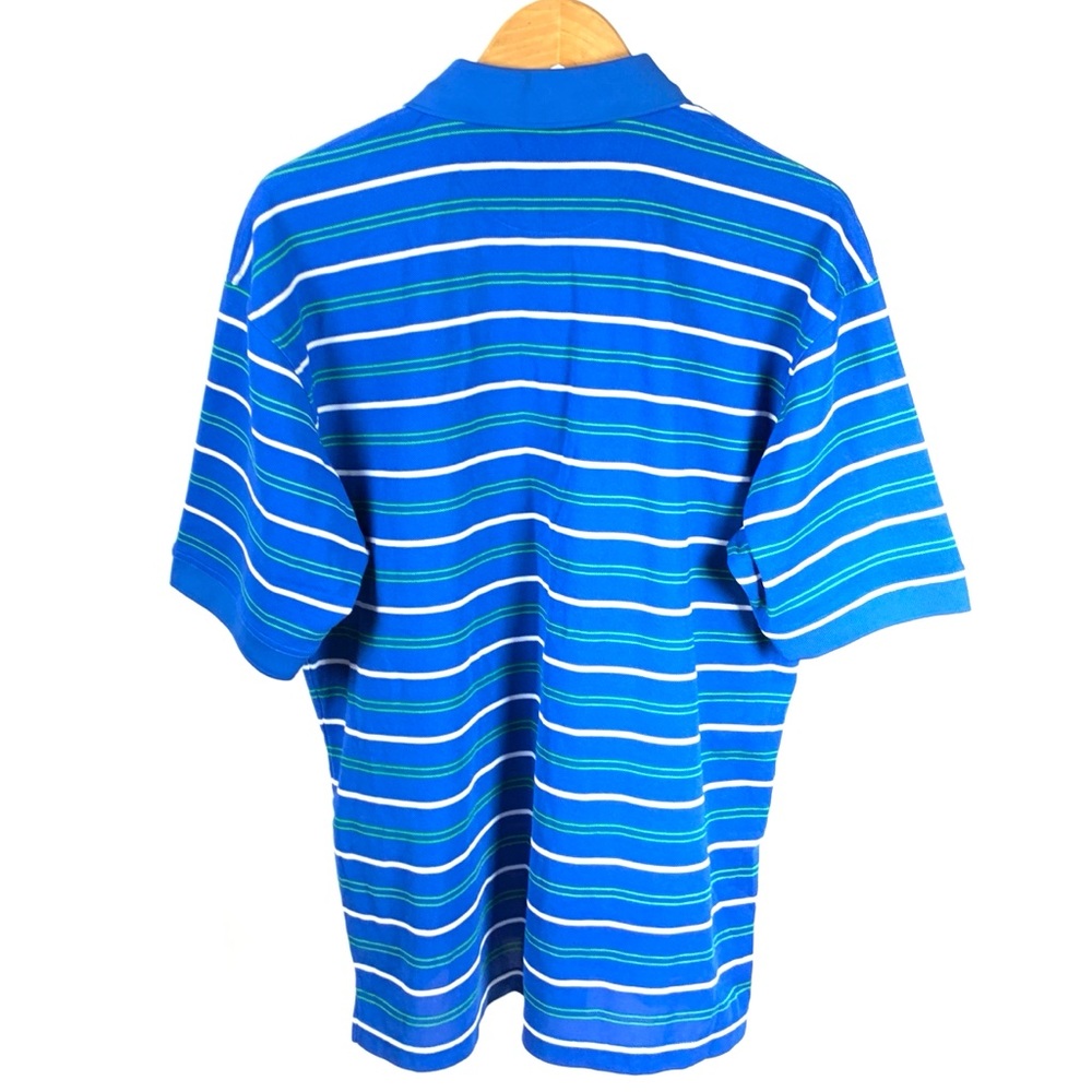 🌸Outdoor World Golf Apparel Striped Polo 1292 - Picture 2 of 5